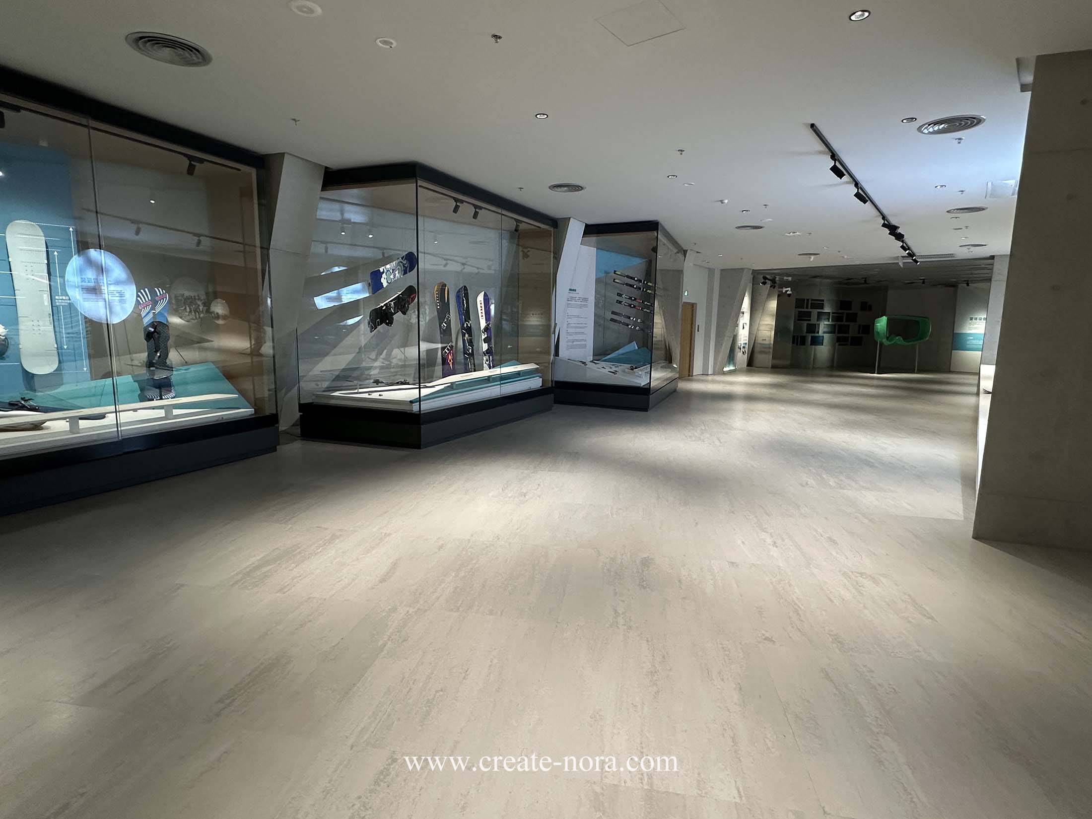 the photo of nora rubber flooring in winter sports Museum 6